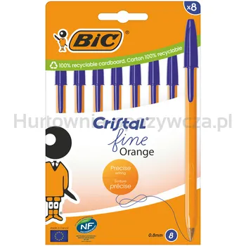 Bic Długopis Orange Original niebieski pouch 8 szt.