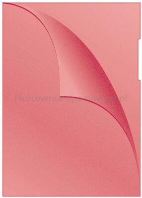 Q-Connect Obwoluta typu L, PP, A4, groszkowa, 120mikr., 100szt., czerwona 