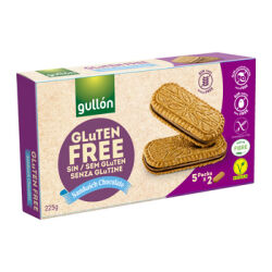 Gullón Bezglutenowe ciasteczka wypełnione kremem czekoladowym 225 g