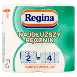Regina Najdłuższy Ręcznik Biały 2 Rolki