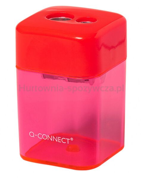 Q-Connect Temperówka plastikowa, podwójna, mix kolorów  - 3