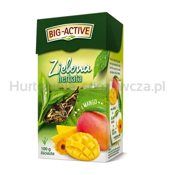 Big Active Herbata Zielona Z Mango Liść 100G