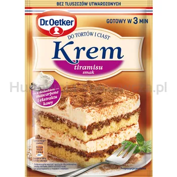 Dr. Oetker Krem do tortów i ciast smak tiramisu 109 g