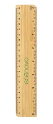 Linijka ECONOVO, 20cm, 100% z biodegradowalnego bambusa, naturalny