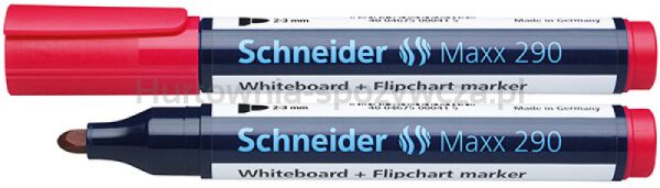 Schneider Marker do tablic Maxx 290, okrągły, 2-3mm, czerwony 
