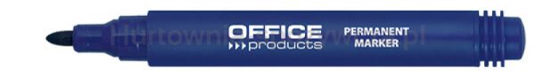 Office Products Marker permanentny okrągły, 1-3mm (linia), niebieski 