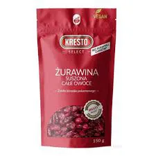 Kresto Select Żurawina SuSzona Całe Owoce 150G