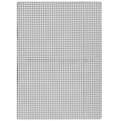 Donau Teczka z gumką karton, A4, 400gsm, 3-skrz., biała w kratę 