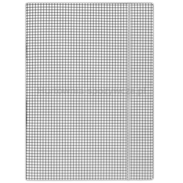 Donau Teczka z gumką karton, A4, 400gsm, 3-skrz., biała w kratę 