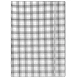 Donau Teczka z gumką karton, A4, 400gsm, 3-skrz., biała w kratę 