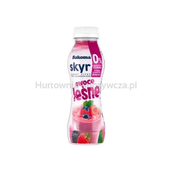 Bakoma Skyr Pitny 0% Cukru Owoce Leśne 300 G