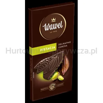 Wawel Czekolada Premium Delikatnie Gorzka Pistacja 90G