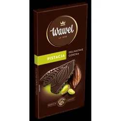 Wawel Czekolada Premium Delikatnie Gorzka Pistacja 90G