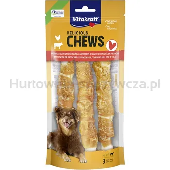 Vitakraft CHEWS deli rolls kurczak L 3szt. 140g