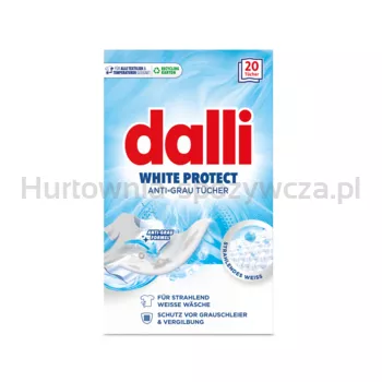 DALLI WHITE PROTECT – Chusteczki do prania białych tkanin 20 szt.