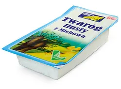 MichówTwaróg Tłusty Duża Kostka Folia około  1Kg