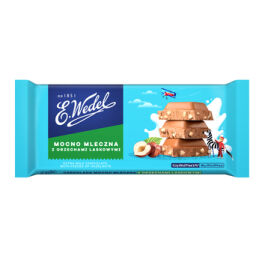 Wedel Czekolada Mocno Mleczna Z Orzechami Laskowymi 80G