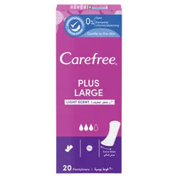 Carefree Wkładki Higieniczne Plus Large Light Scent  20 Szt.