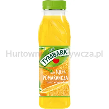 Tymbark Sok 100% pomarańcza 300 ml (w tym +0,50 zł/szt. zwrotnej kaucji)