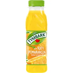 Tymbark Sok 100% pomarańcza 300 ml (w tym +0,50 zł/szt. zwrotnej kaucji)