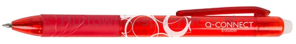 Q-Connect Długopis automatyczny , 1,0mm, wymazywalny, czerwony 