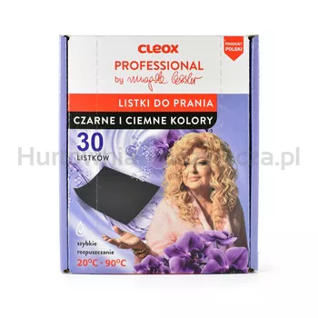 Cleox Professional by Magda Gessler Listki do prania do ubrań ciemnych i czarnych 30 szt.