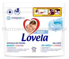 Lovela kapsułki do prania bieli i kolorów, ubranek niemowlęcych i dziecięcych - 11 szt .