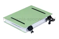 Fascykuła DONAU z etykietą, tektura/PP, A4, mix kolorów - 4