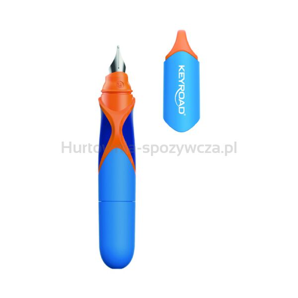 Pióro wieczne KEYROAD, mini, 2 niebieskie naboje gratis, blister, mix kolorów - 2