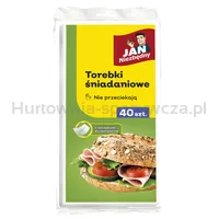 Torebki śniadaniowe JAN NIEZBĘDNY, papierowe, 40 szt. - 2