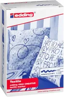 Marker tekstylny e-4500/10 S EDDING, 2-3mm, 10 sztuk, pudełko - 2