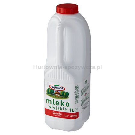 Piątnica Mleko Wiejskie Butelka 3,2% 1L