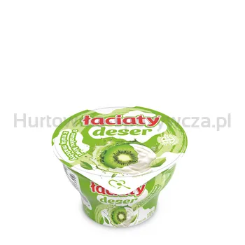 Deser na bazie maślanki o smaku kiwi z nutą matchy Łaciaty 170g