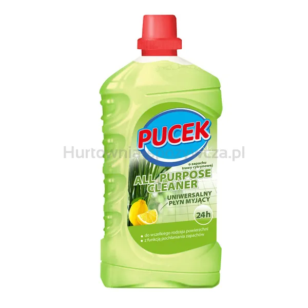 Uniwersalny Płyn Myjący Pucek, O Zapachu Trawy Cytrynowej, 1000 Ml
