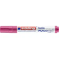 Marker tekstylny e-4500 EDDING, 2-3 mm, karminowy - 3