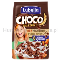 Lubella Mlekołaki Choco Muszelki Zbożowe Muszelki O Smaku Czekoladowym 250 G
