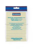 Donau Bloczek Samoprzylepny 101x150mm, w linię, 1x100 kart., 75gsm, żółty 