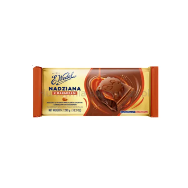 Wedel Czekolada nadziana mleczna z nadzieniem czekoladowym i karmelowym 290 g