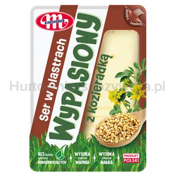 Mlekovita Ser Wypasiony z kozieradką plastry 135g