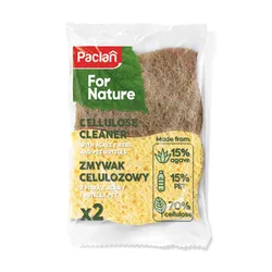 Paclan For Nature Zmywak Celulozowy Z Fibrą Z Agawy I Butelek Pet 2 Szt