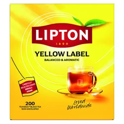 Lipton Herbata czarna, Yellow Label, 200 torebek