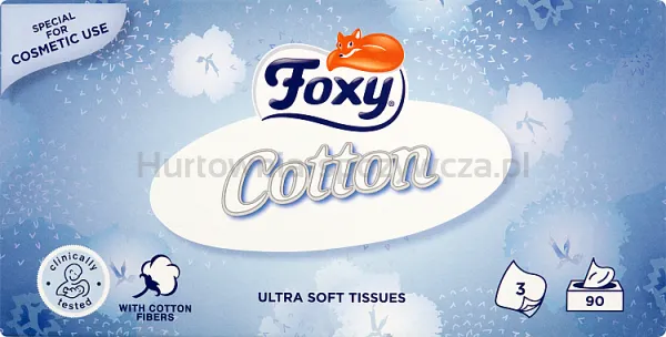 Foxy Chusteczka Kosmetyczna Cotton 90 Szt.