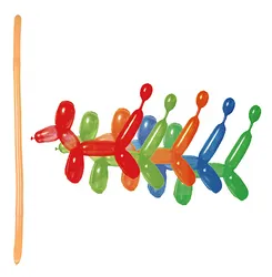 Zestaw balonów PARTY GO, podłużne, 29cm, 15 szt., mix kolorów