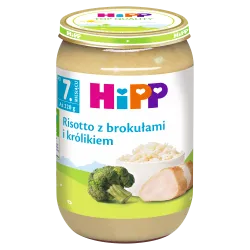 Hipp Risotto Z Brokułami I Królikiem, Po 7. M-Cu, 220 G