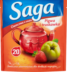 Saga Herbata Pigwa I Truskawka 34 G (20 Torebek)