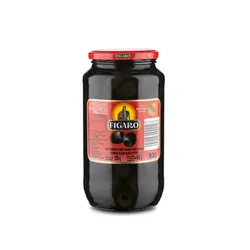 Hiszpańskie oliwki czarne drylowane sterylizowane 920g/450g Figaro