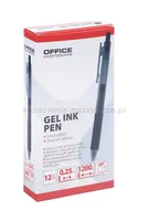 Długopis automatyczny żelowy OFFICE PRODUCTS,  gr. linii 0,25mm, dł. linii 1200m, czarny - 2