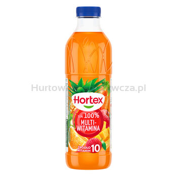 Hortex Multiwitamina Sok 100%. Źródło 10 witamin butelka aPet 1 l