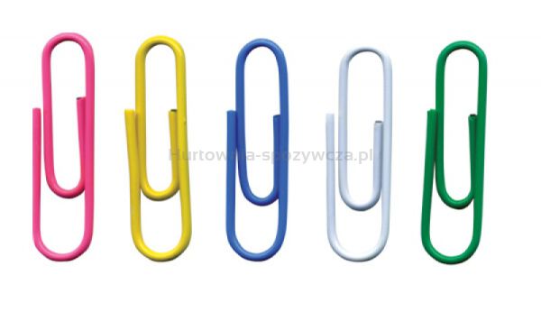 Office Products Spinacze okrągłe 28mm 500szt., w woreczku, mix kolorów 