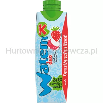 Kubuś Waterrr DUO truskawka-liczi 0,3l karton